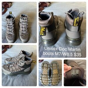 Dr. Martens Gray Unisex Boots
